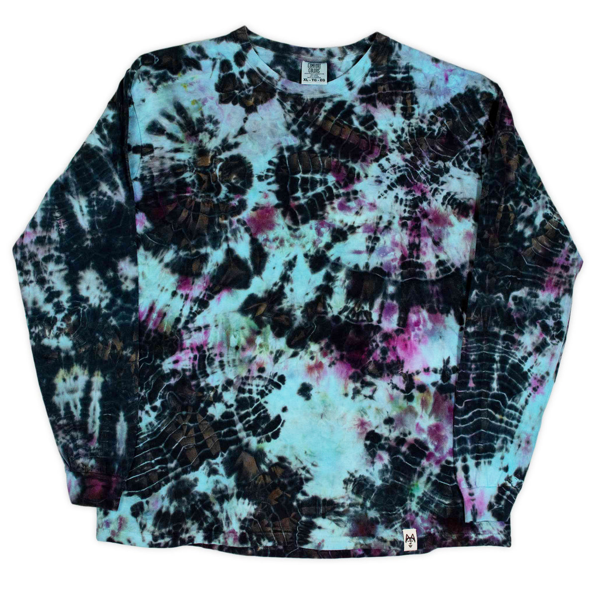 Dark Turquoise Double Process Long Sleeve T-Shirt Extra Large 
