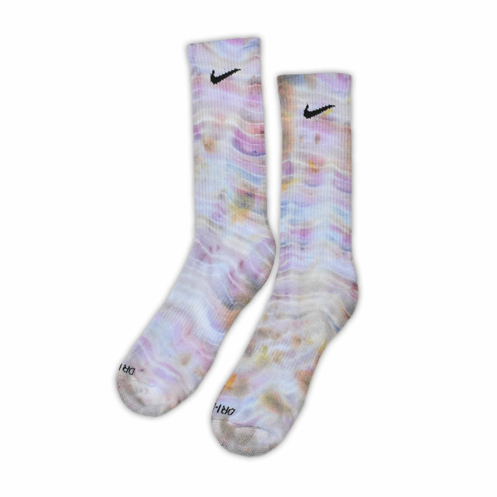 tie dye white nike socks