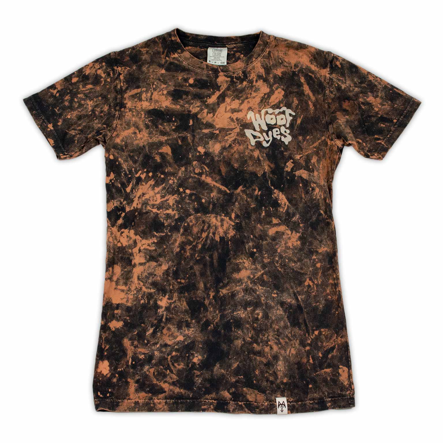 Remidoo Women's Tie Dye Crop Top - Short Sleeve Graphic Print T-Shirt, Brown/Black, XX-Large